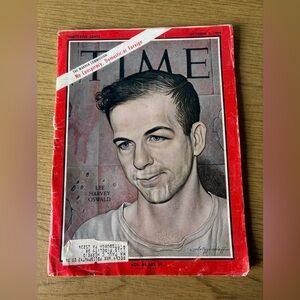 Vintage Red Magazine Time 1964 Lee Harvey Oswald